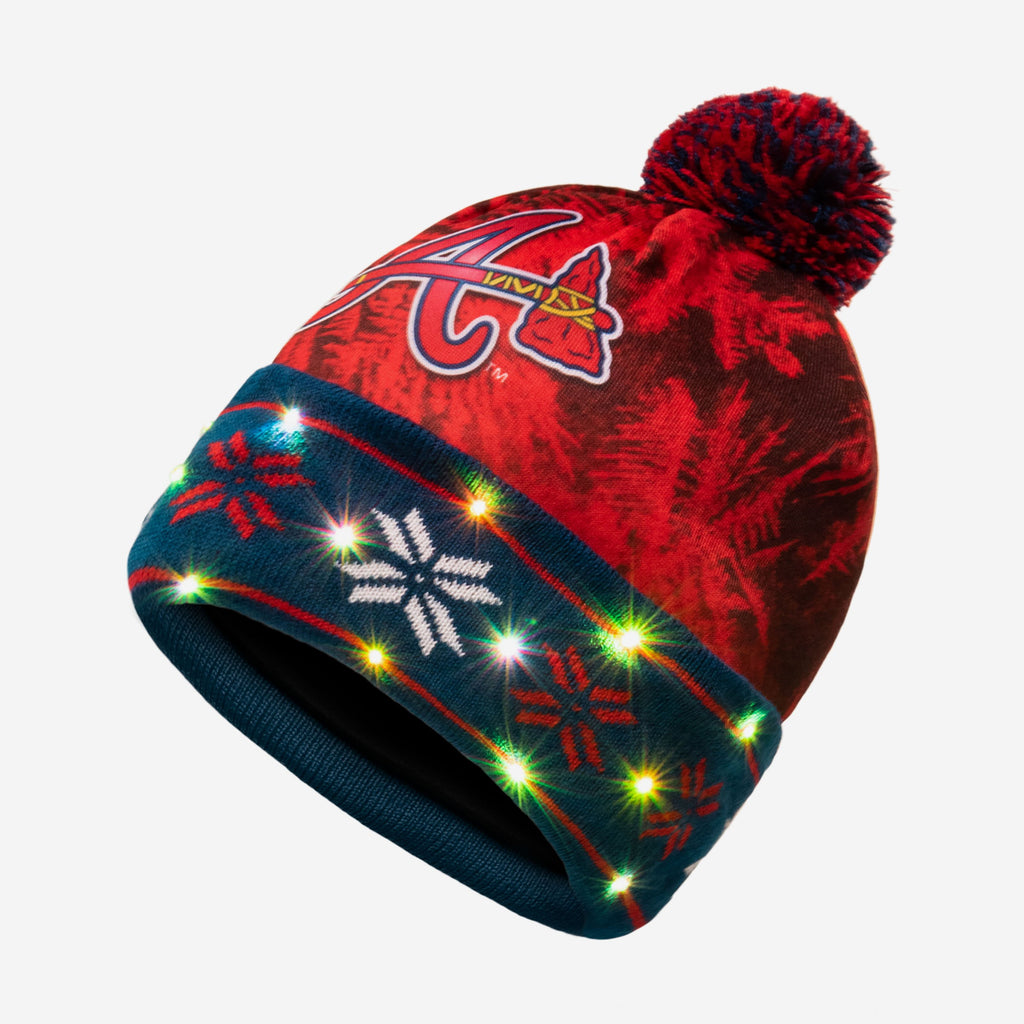 Atlanta Braves Big Logo Light Up Beanie FOCO - FOCO.com