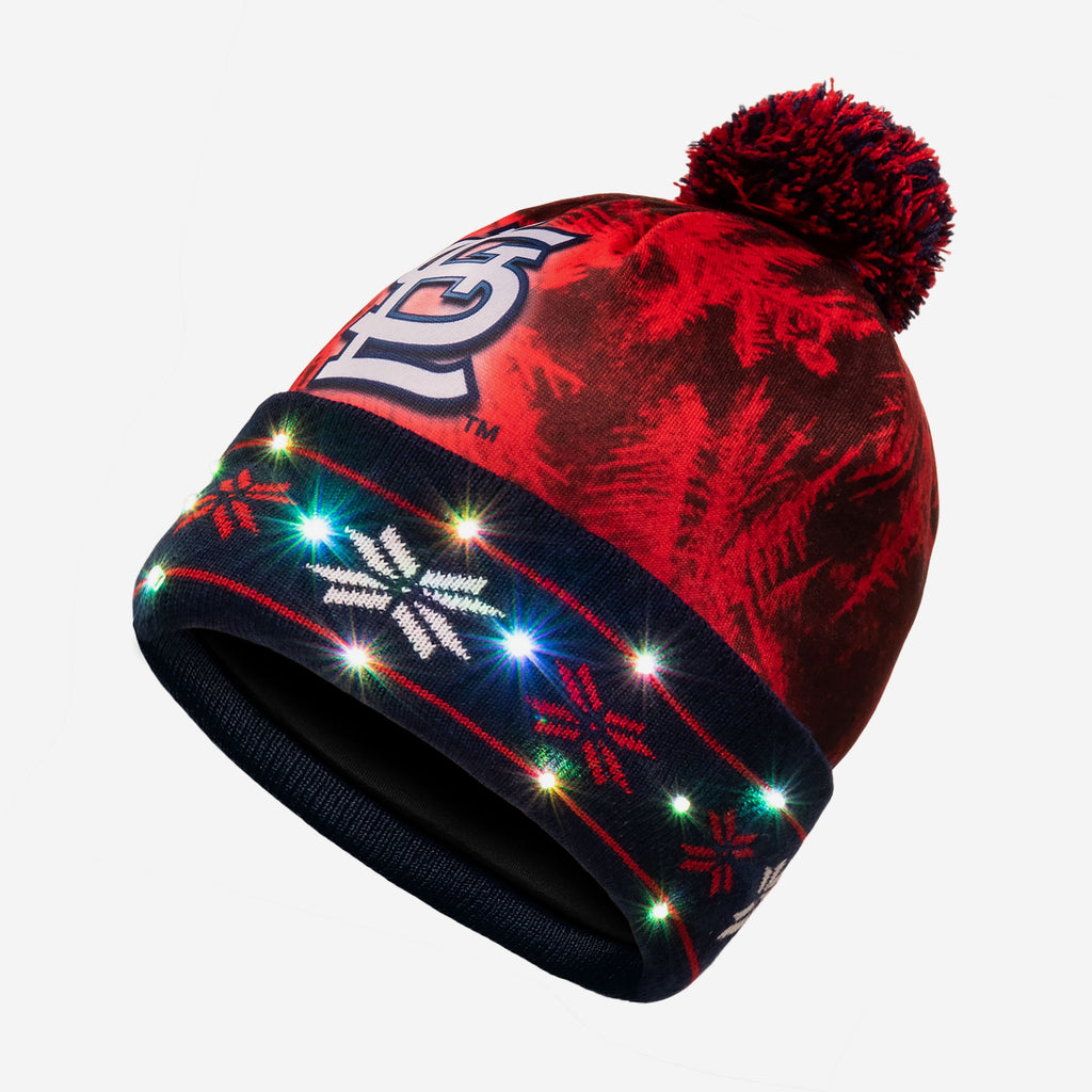 St Louis Cardinals Big Logo Light Up Beanie FOCO - FOCO.com