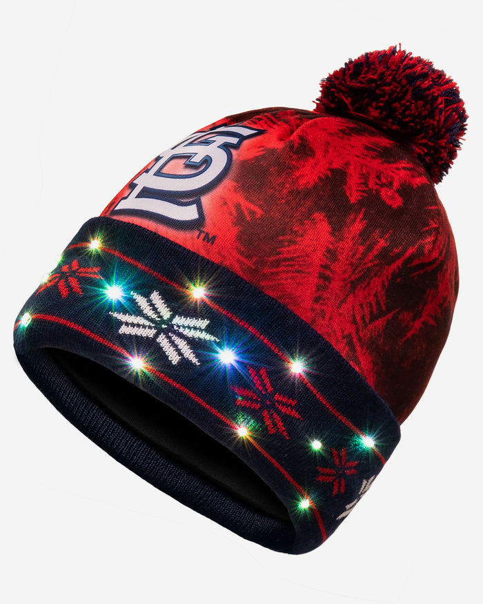 St Louis Cardinals Big Logo Light Up Beanie FOCO - FOCO.com