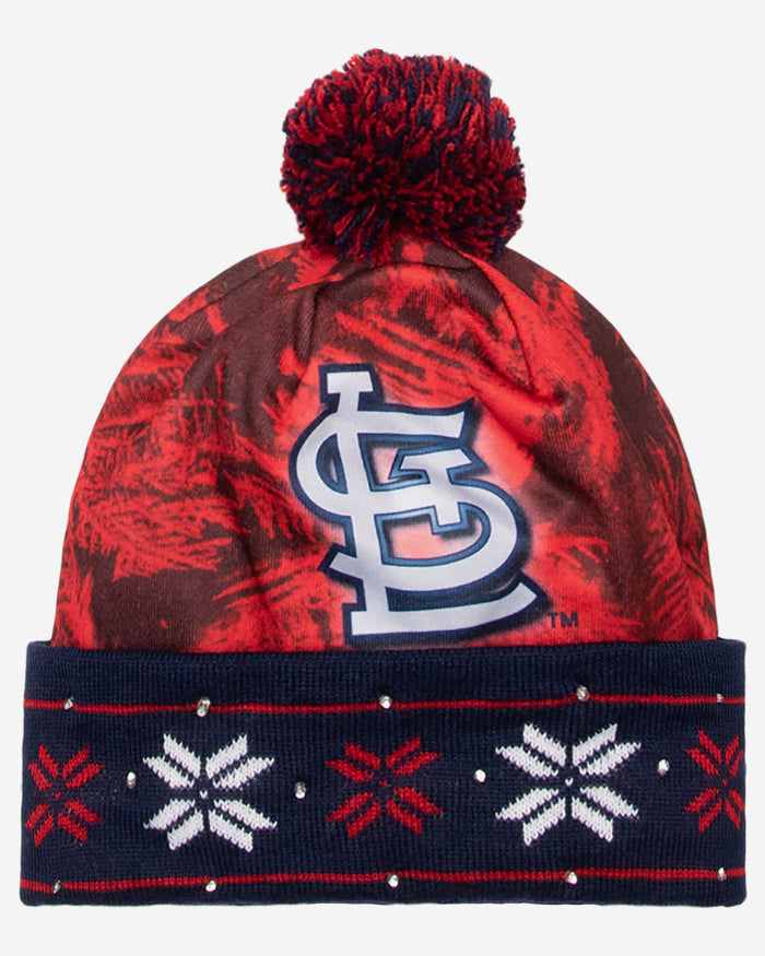 St Louis Cardinals Big Logo Light Up Beanie FOCO - FOCO.com