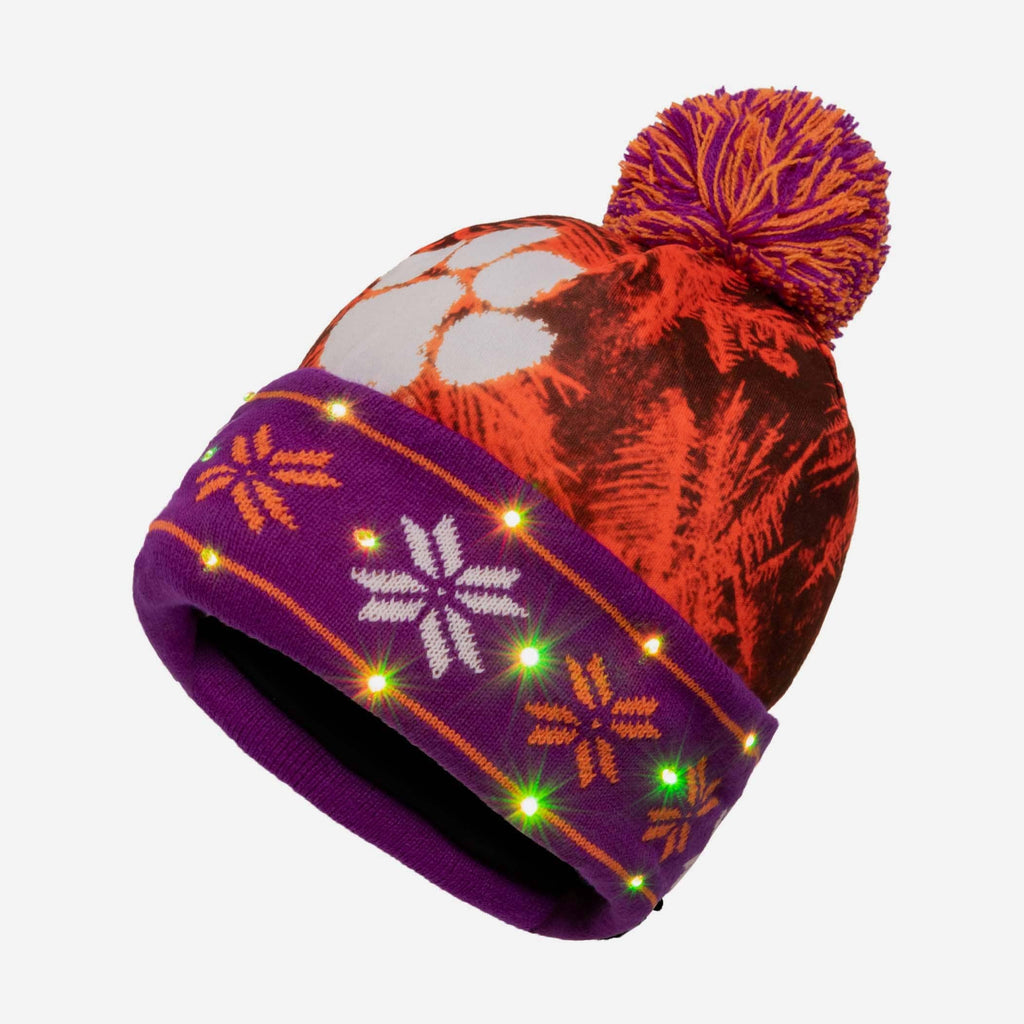 Clemson Tigers Big Logo Light Up Beanie FOCO - FOCO.com