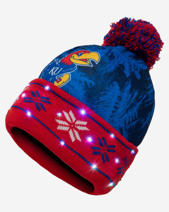 Kansas Jayhawks Big Logo Light Up Beanie FOCO - FOCO.com