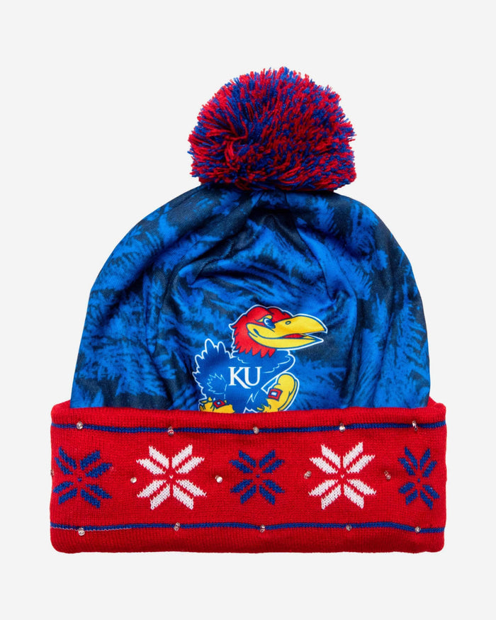 Kansas Jayhawks Big Logo Light Up Beanie FOCO - FOCO.com