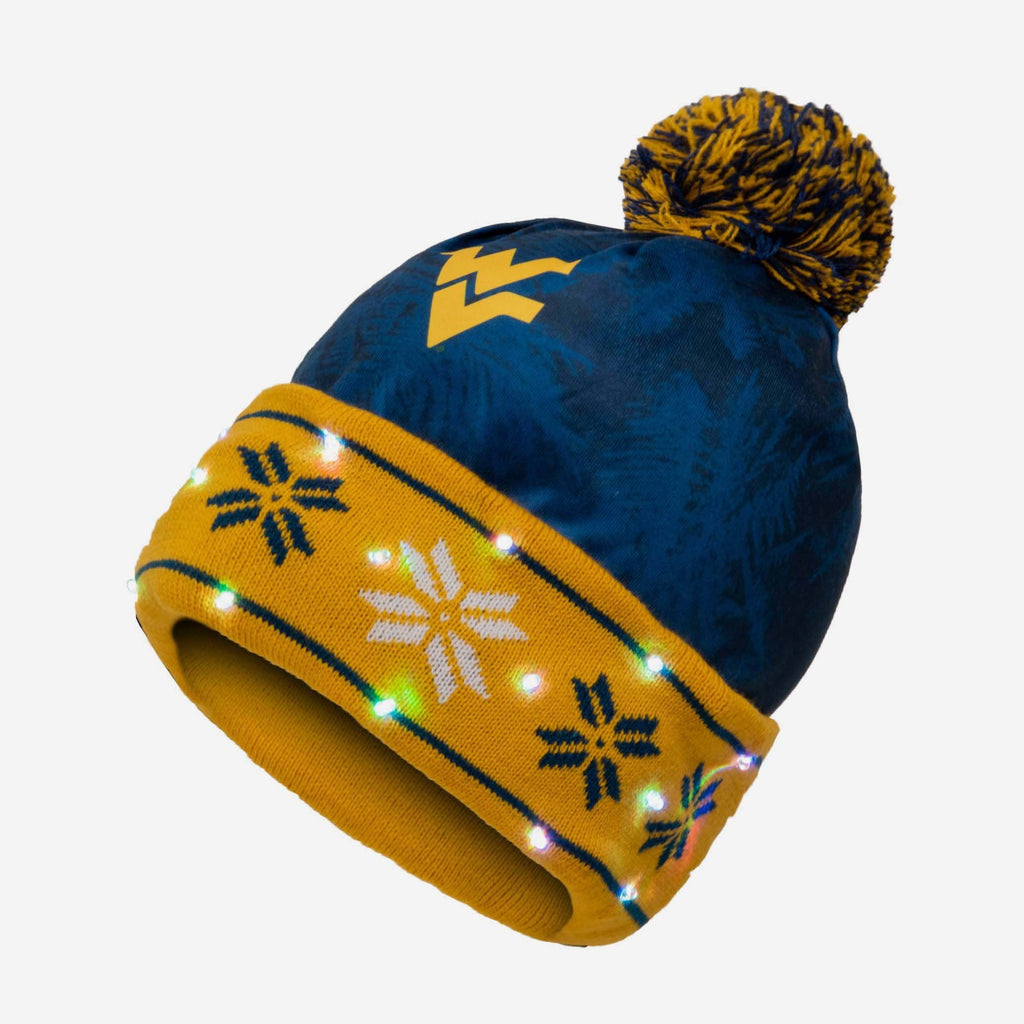 West Virginia Mountaineers Big Logo Light Up Beanie FOCO - FOCO.com