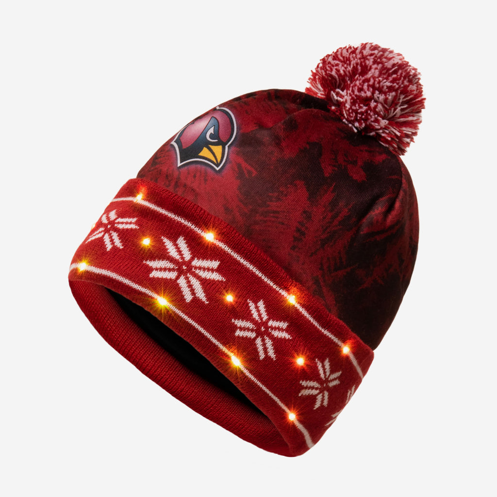 Arizona Cardinals Big Logo Light Up Beanie FOCO - FOCO.com