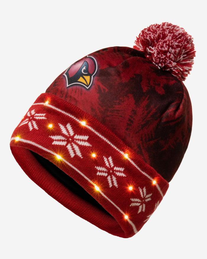 Arizona Cardinals Big Logo Light Up Beanie FOCO - FOCO.com