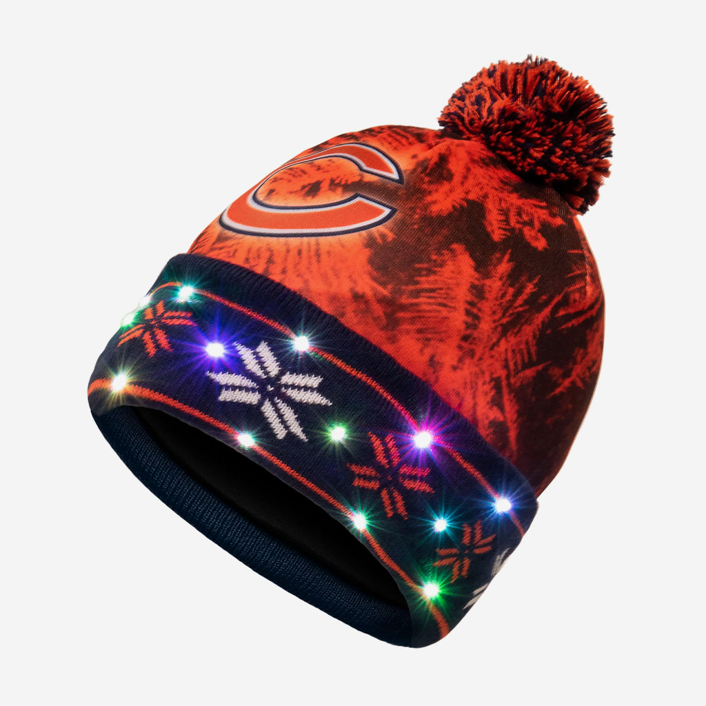 Chicago Bears Big Logo Light Up Beanie FOCO - FOCO.com