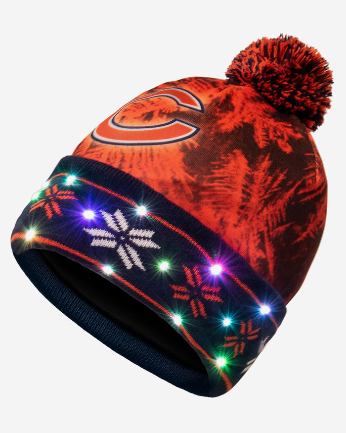 Chicago Bears Big Logo Light Up Beanie FOCO - FOCO.com