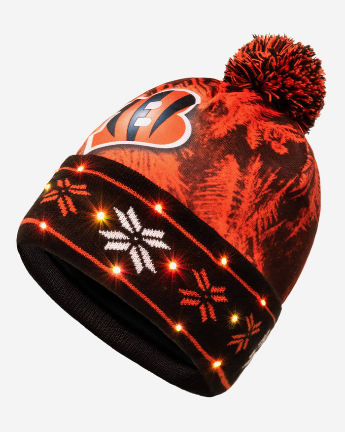 Cincinnati Bengals Big Logo Light Up Beanie FOCO - FOCO.com