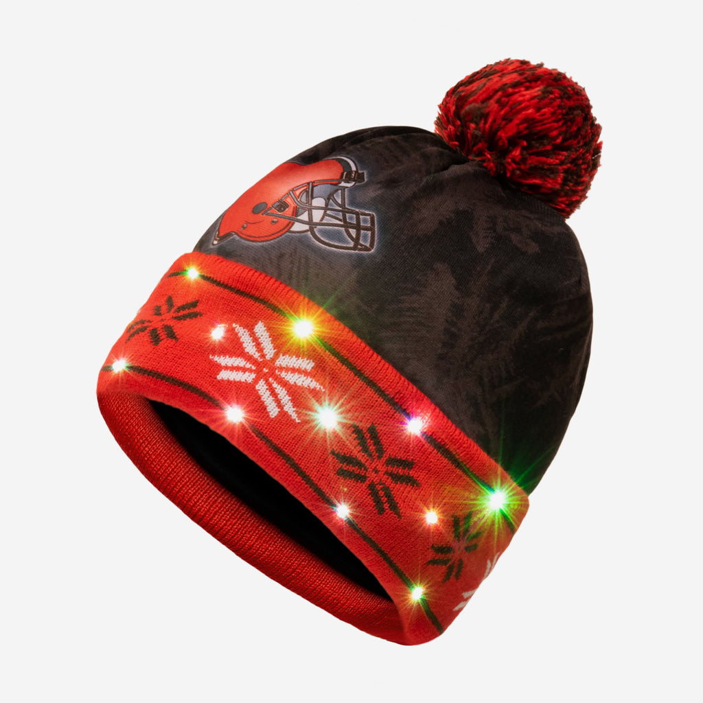 Cleveland Browns Big Logo Light Up Beanie FOCO - FOCO.com