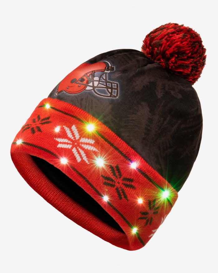 Cleveland Browns Big Logo Light Up Beanie FOCO - FOCO.com