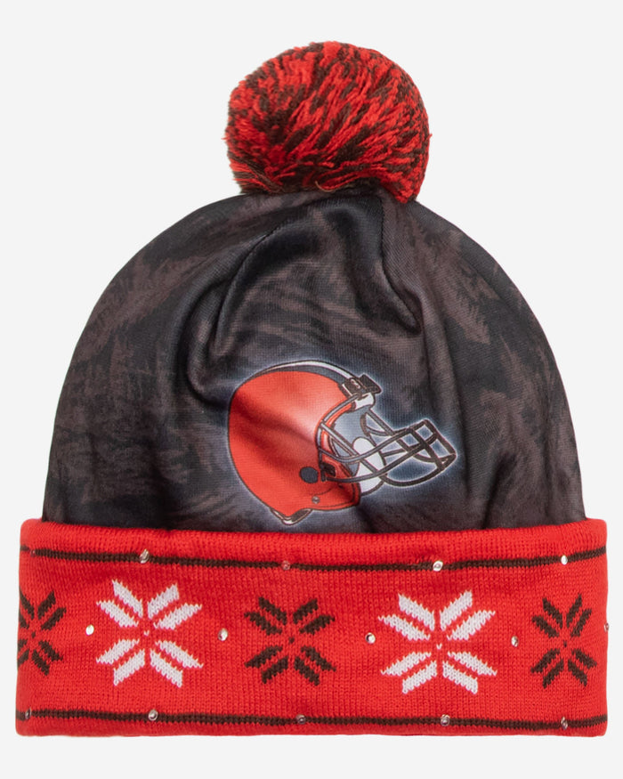 Cleveland Browns Big Logo Light Up Beanie FOCO - FOCO.com