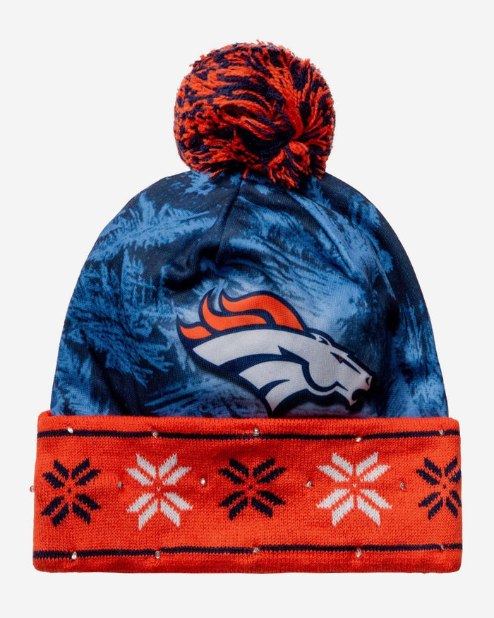 Denver Broncos Big Logo Light Up Beanie FOCO - FOCO.com