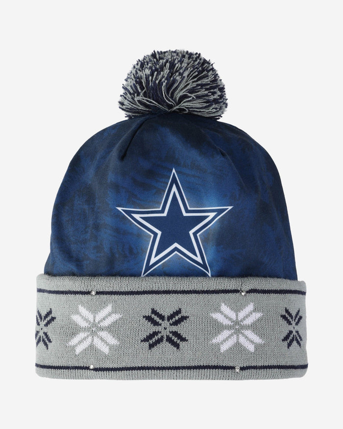 Dallas Cowboys Big Logo Light Up Printed Beanie FOCO - FOCO.com