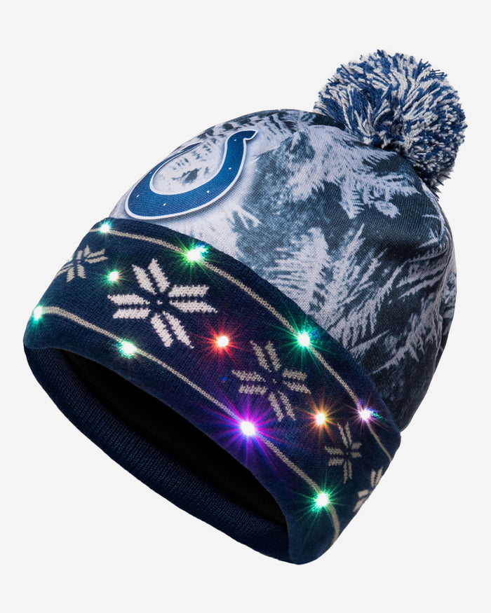 Indianapolis Colts Big Logo Light Up Beanie FOCO - FOCO.com