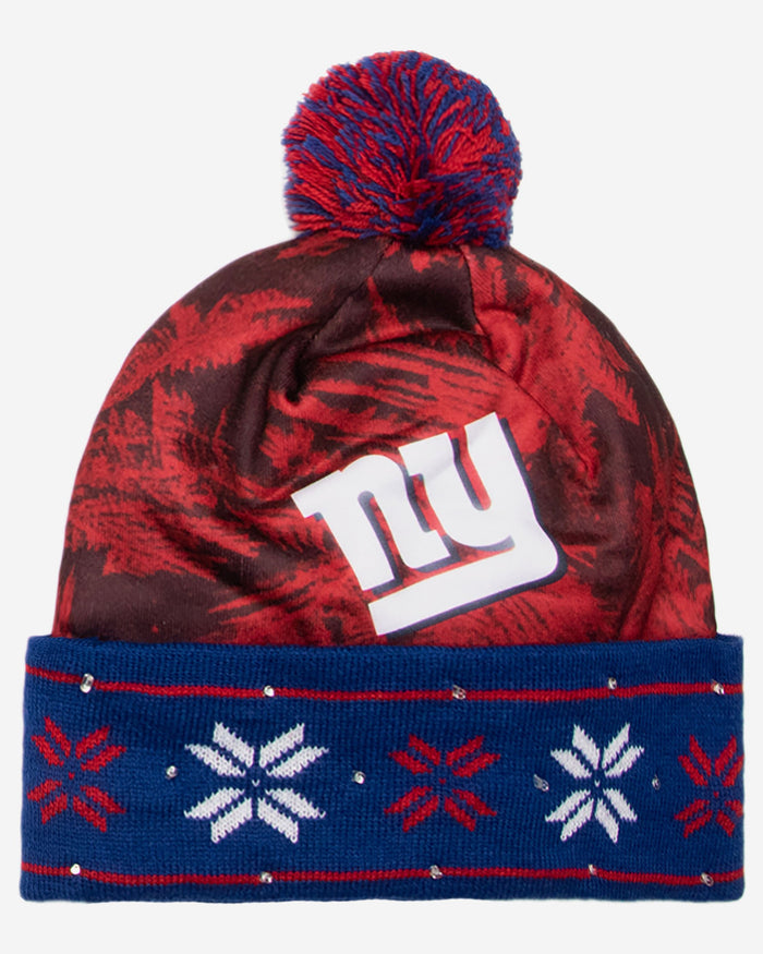 New York Giants Big Logo Light Up Beanie FOCO - FOCO.com