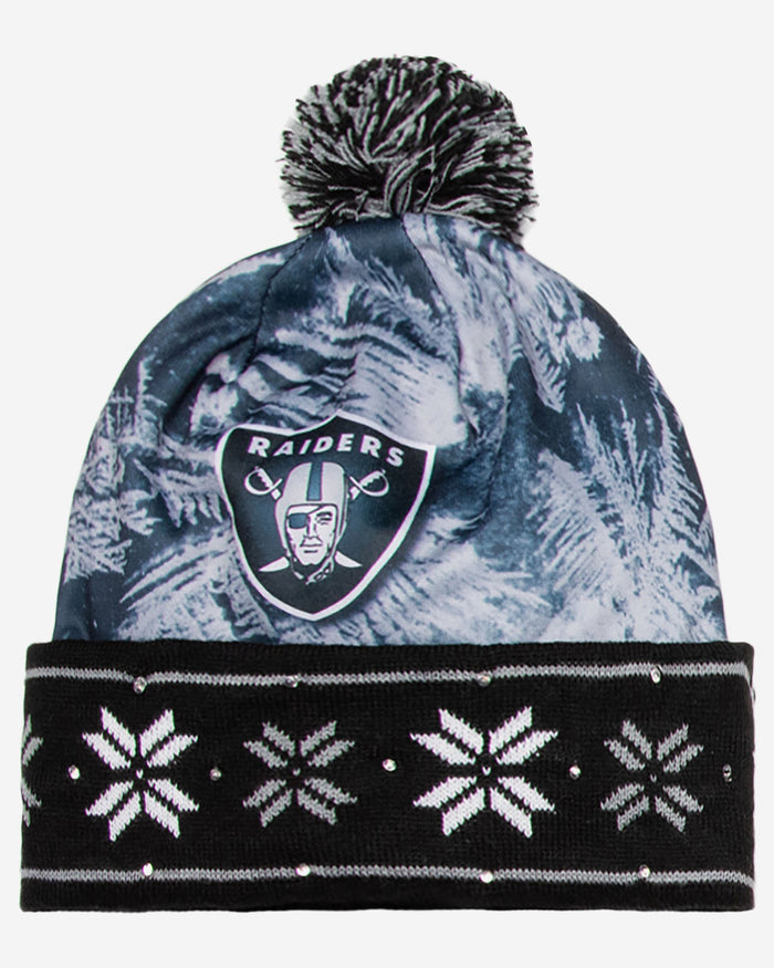 Las Vegas Raiders Big Logo Light Up Beanie FOCO - FOCO.com