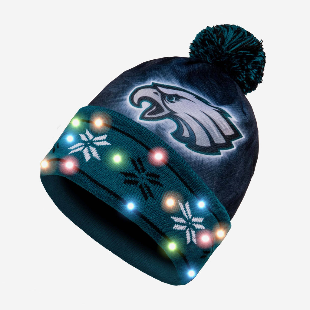 Philadelphia Eagles Big Logo Light Up Beanie FOCO - FOCO.com