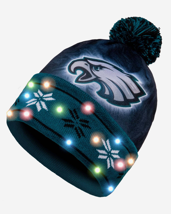 Philadelphia Eagles Big Logo Light Up Beanie FOCO - FOCO.com