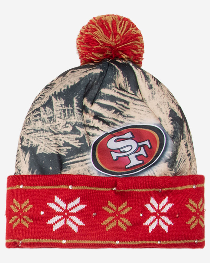 San Francisco 49ers Big Logo Light Up Beanie FOCO - FOCO.com