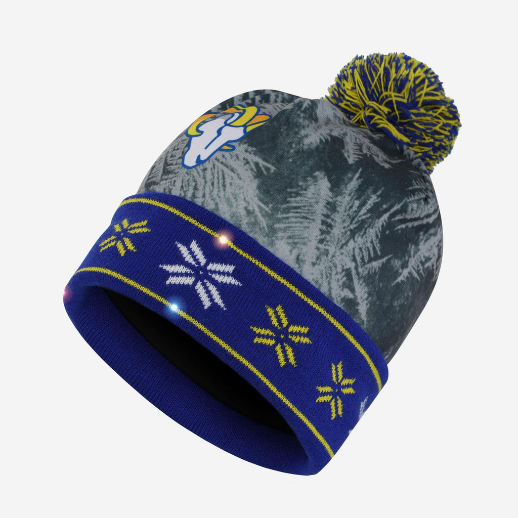 Los Angeles Rams Big Logo Light Up Beanie FOCO - FOCO.com