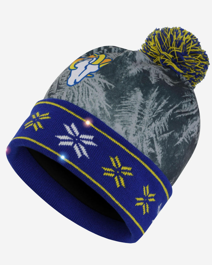 Los Angeles Rams Big Logo Light Up Beanie FOCO - FOCO.com