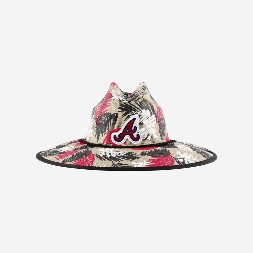 Atlanta Braves Floral Printed Straw Hat FOCO - FOCO.com