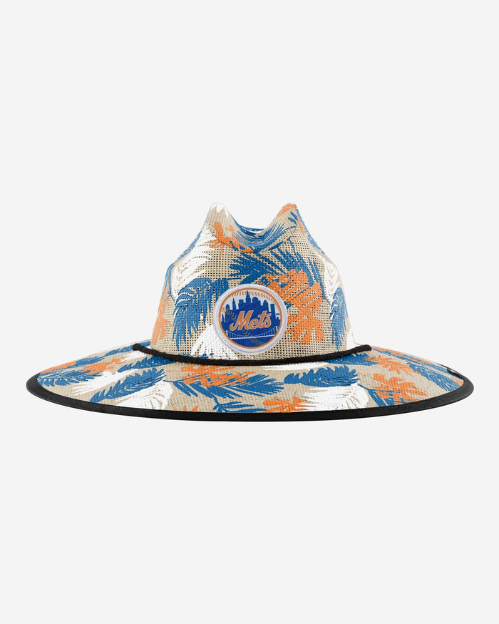 New York Mets Floral Printed Straw Hat FOCO - FOCO.com