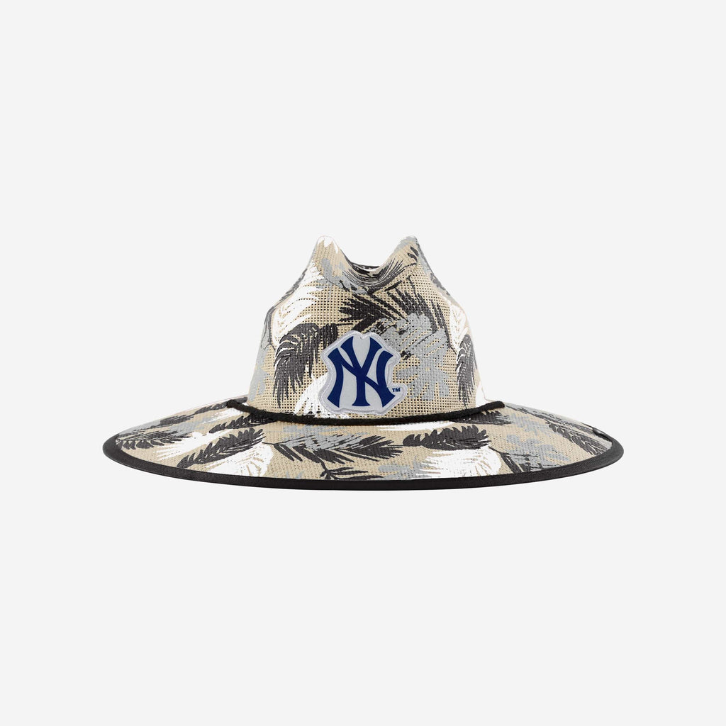 New York Yankees Floral Printed Straw Hat FOCO - FOCO.com