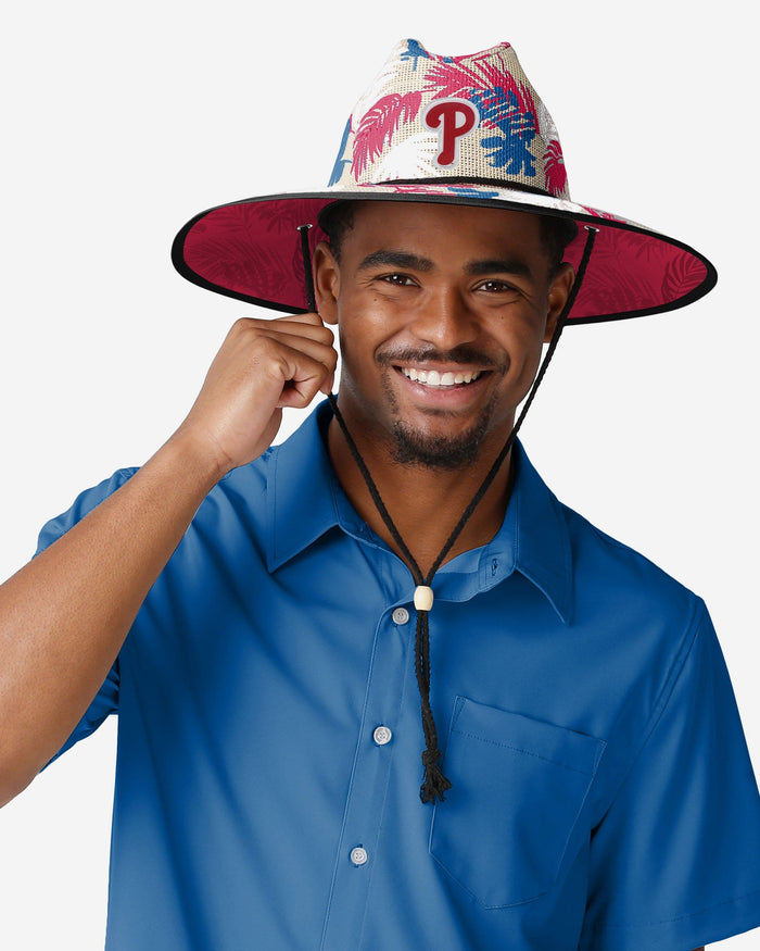 Philadelphia Phillies Floral Printed Straw Hat FOCO - FOCO.com