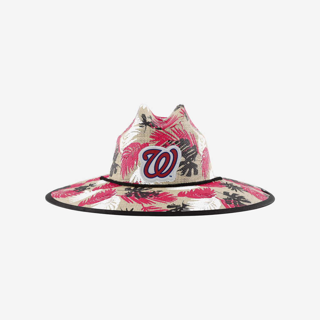 Washington Nationals Floral Printed Straw Hat FOCO - FOCO.com