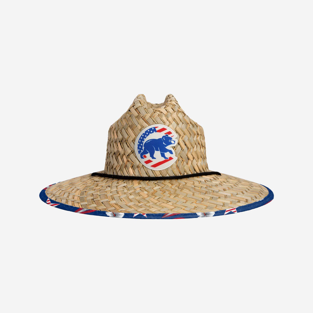 Chicago Cubs Americana Straw Hat FOCO - FOCO.com