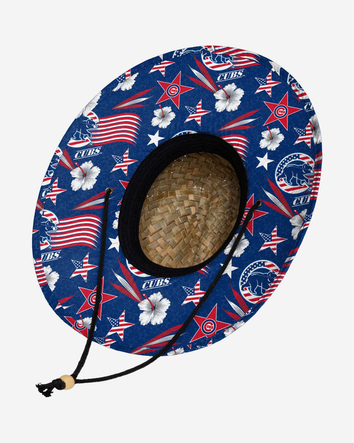Chicago Cubs Americana Straw Hat FOCO - FOCO.com