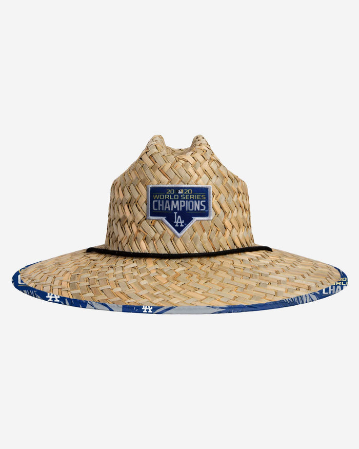 Los Angeles Dodgers 2020 World Series Champions Floral Straw Hat FOCO - FOCO.com