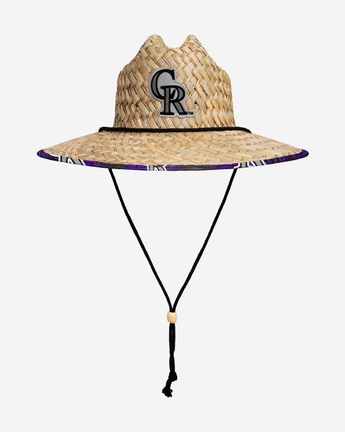 Colorado Rockies Floral Straw Hat FOCO - FOCO.com