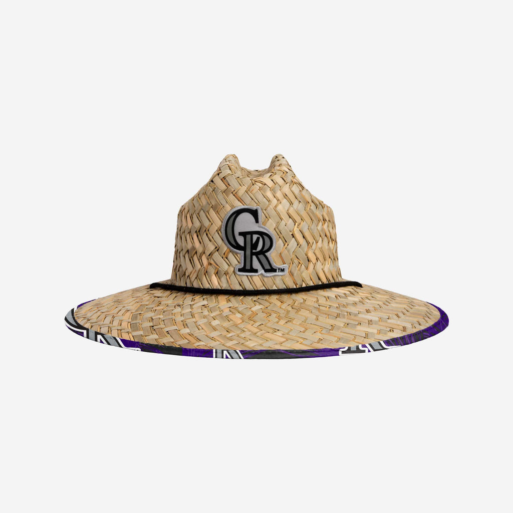 Colorado Rockies Floral Straw Hat FOCO - FOCO.com