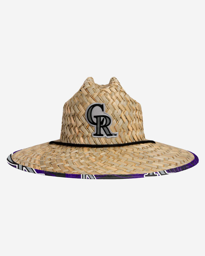 Colorado Rockies Floral Straw Hat FOCO - FOCO.com