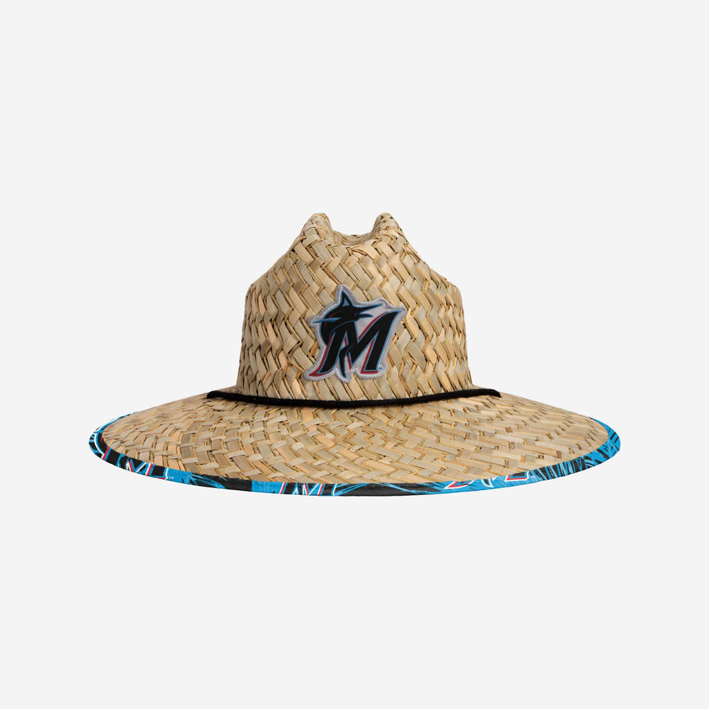 Miami Marlins Floral Straw Hat FOCO - FOCO.com