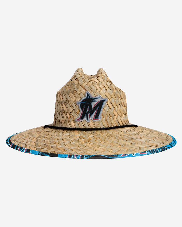 Miami Marlins Floral Straw Hat FOCO - FOCO.com