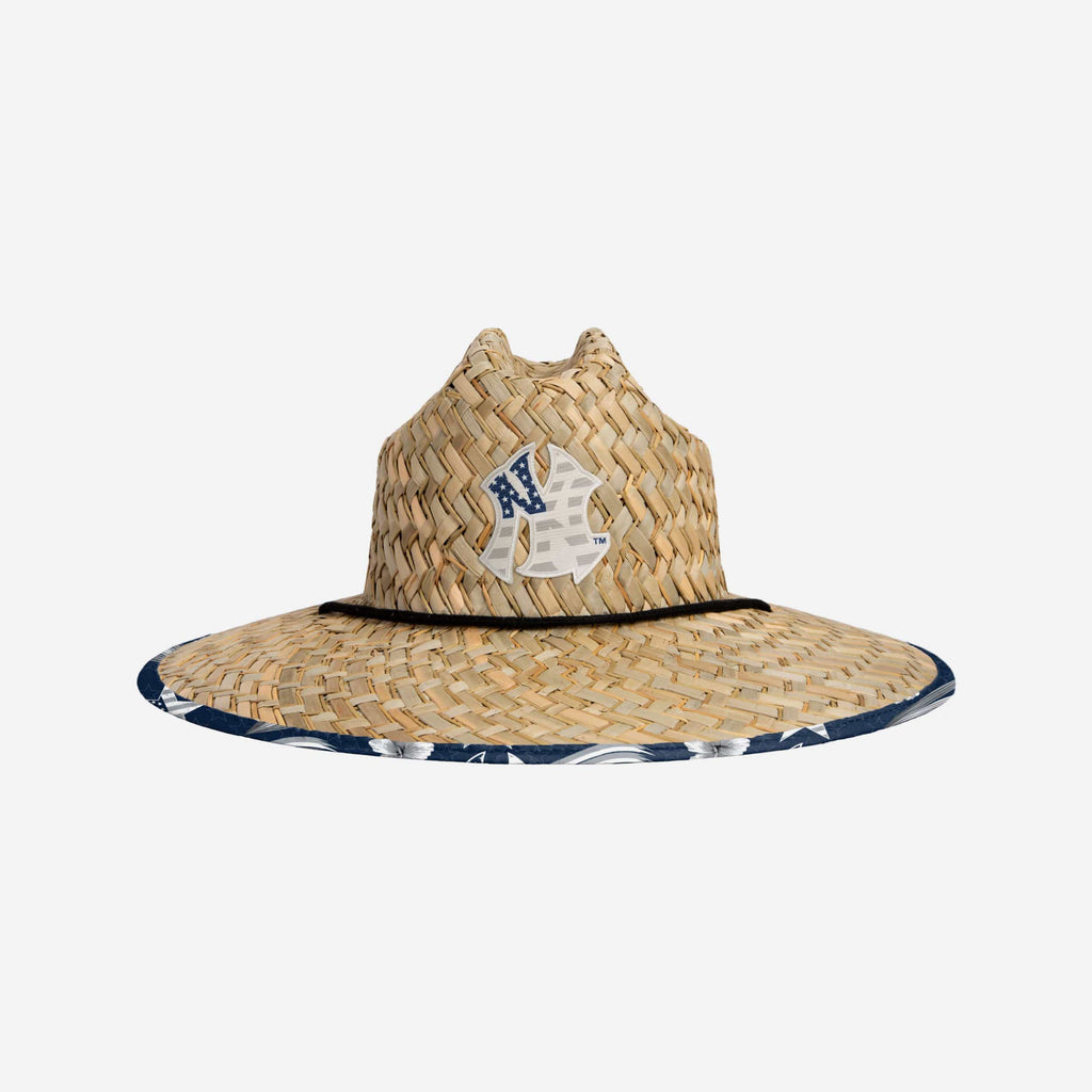 New York Yankees Americana Straw Hat FOCO - FOCO.com