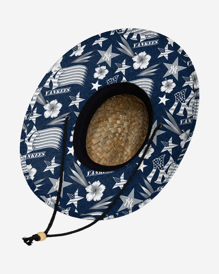 New York Yankees Americana Straw Hat FOCO - FOCO.com