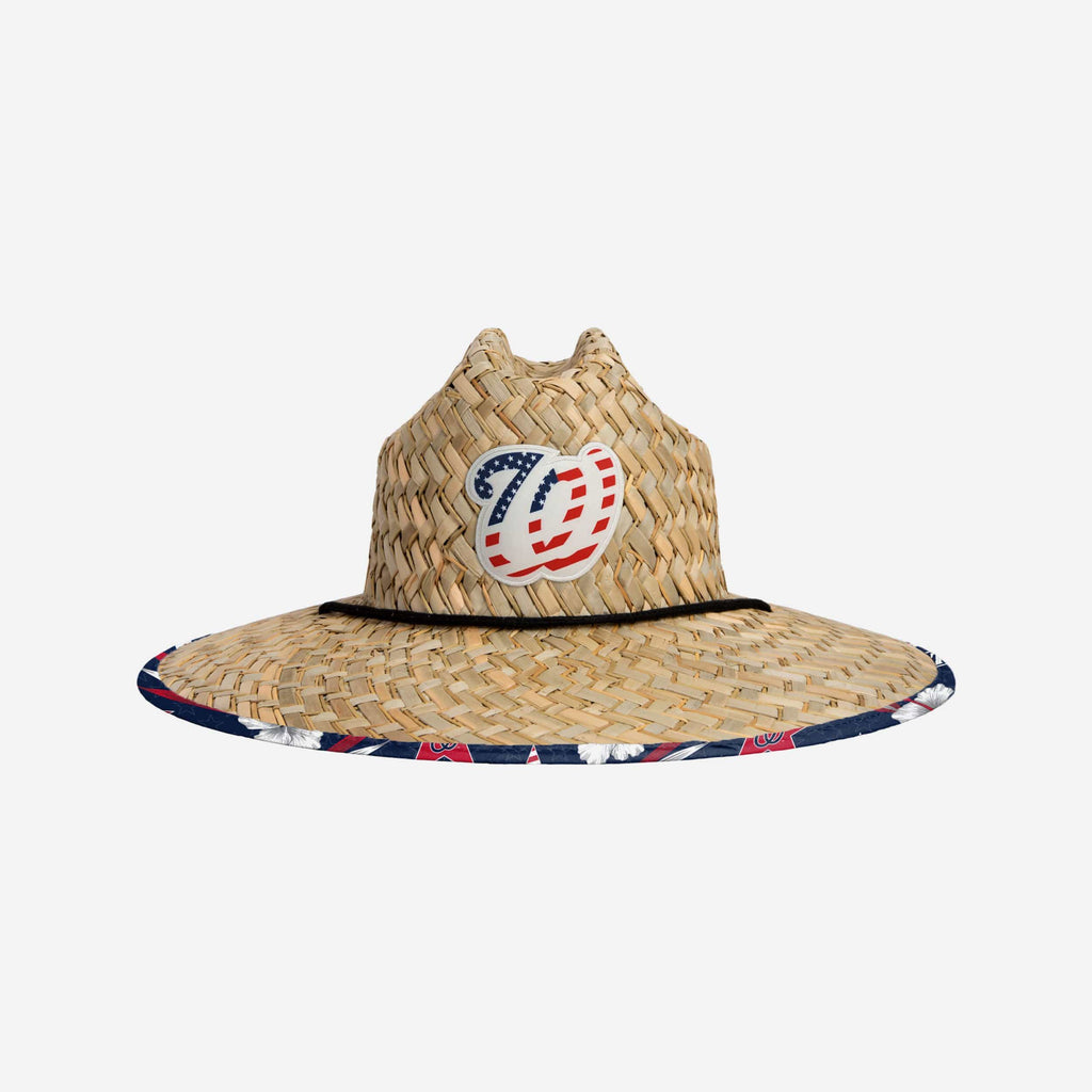 Washington Nationals Americana Straw Hat FOCO - FOCO.com