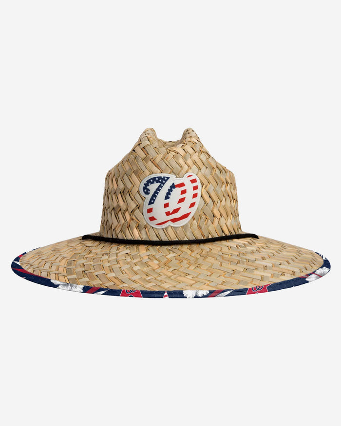 Washington Nationals Americana Straw Hat FOCO - FOCO.com