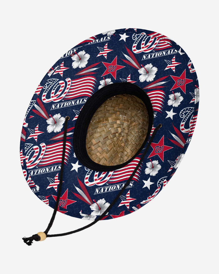 Washington Nationals Americana Straw Hat FOCO - FOCO.com