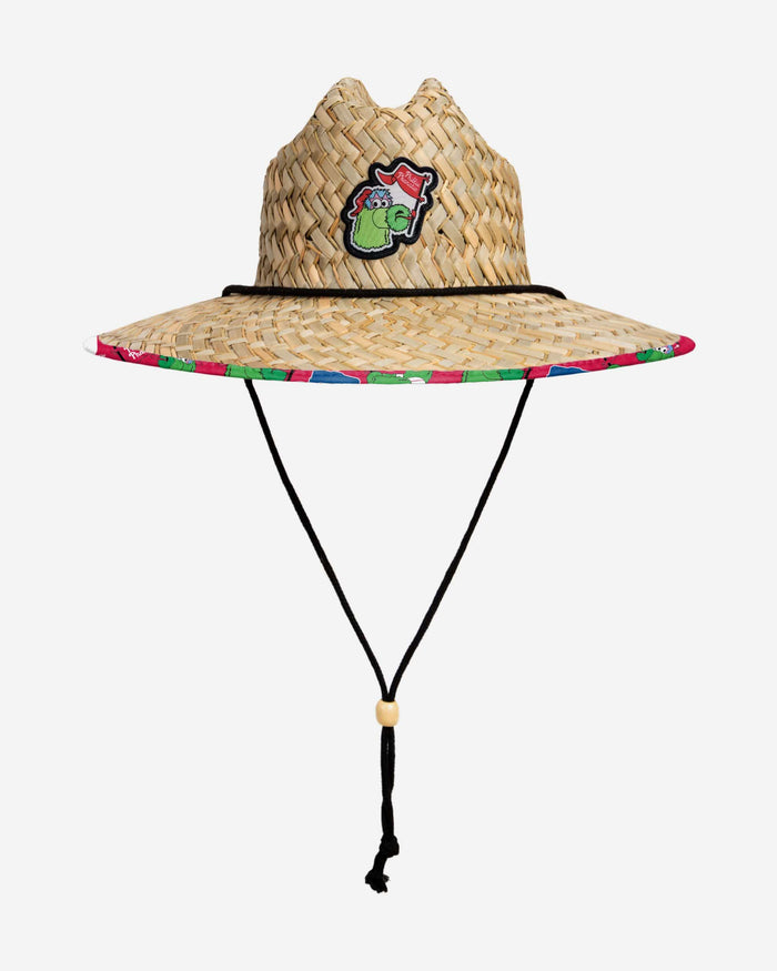 Philadelphia Phillies Phillie Phanatic Mascot Straw Hat FOCO - FOCO.com