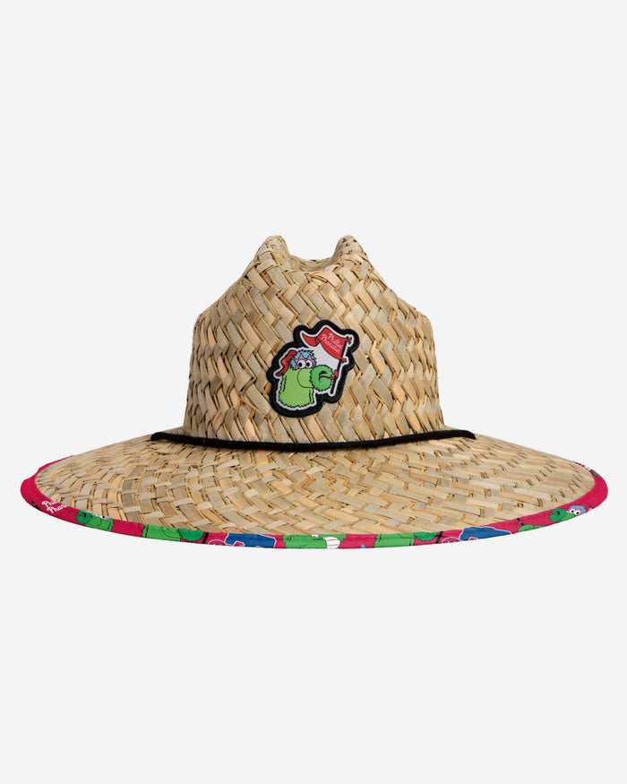 Philadelphia Phillies Phillie Phanatic Mascot Straw Hat FOCO - FOCO.com