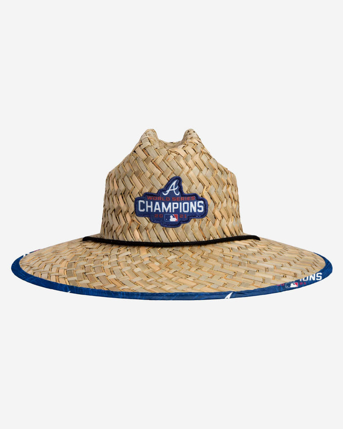 Atlanta Braves 2021 World Series Champions Straw Hat FOCO - FOCO.com