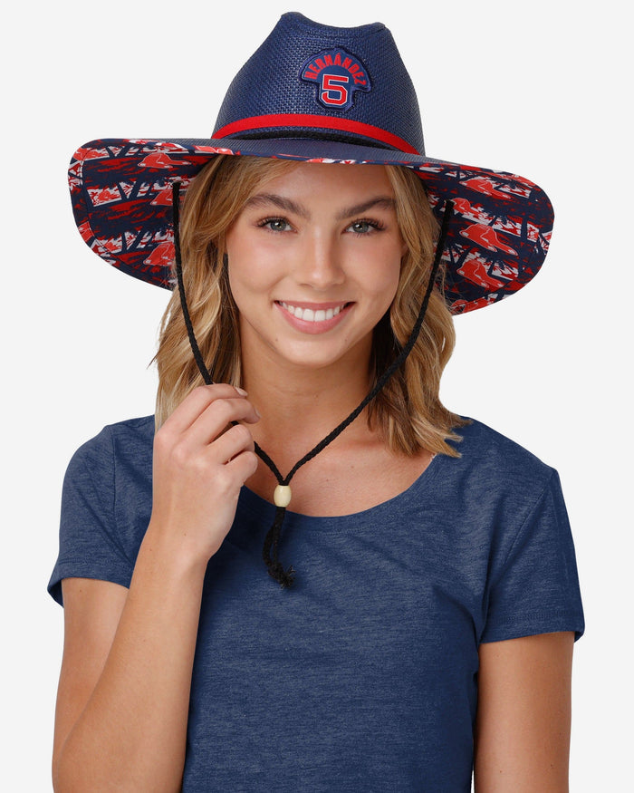 Enrique Hernandez Boston Red Sox Straw Hat FOCO - FOCO.com