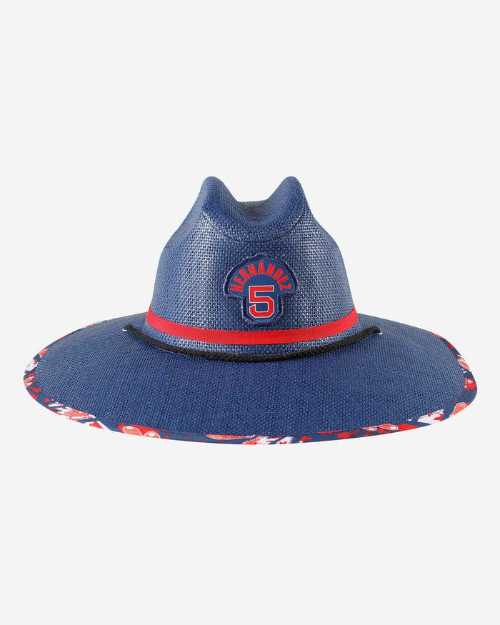 Enrique Hernandez Boston Red Sox Straw Hat FOCO - FOCO.com