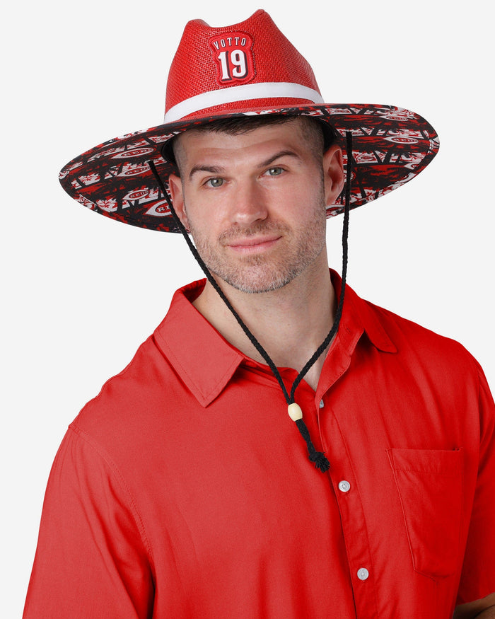 Joey Votto Cincinnati Reds Straw Hat FOCO - FOCO.com